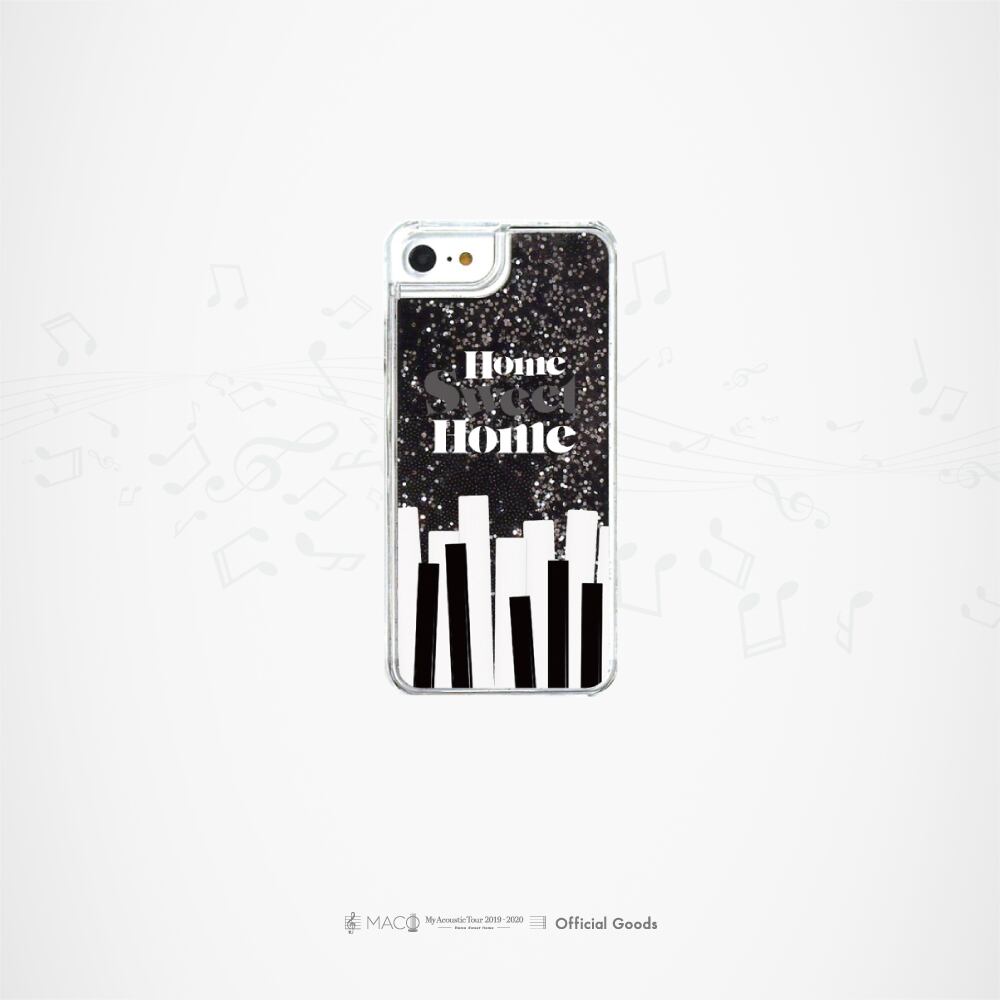 "MACO" ネックストラップ付iPhoneケース[ブラック]